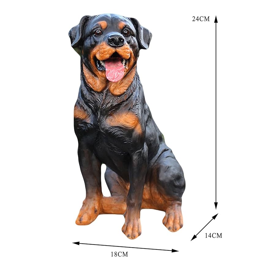 ロットワイラー 等身大 置物 オブジェ 犬 オーナメント 222-971 Amazon.co.jp: POCHY ガーデンドッグ像、リアルなロットワイラー